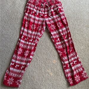 Red and White Festive Pajama Pants